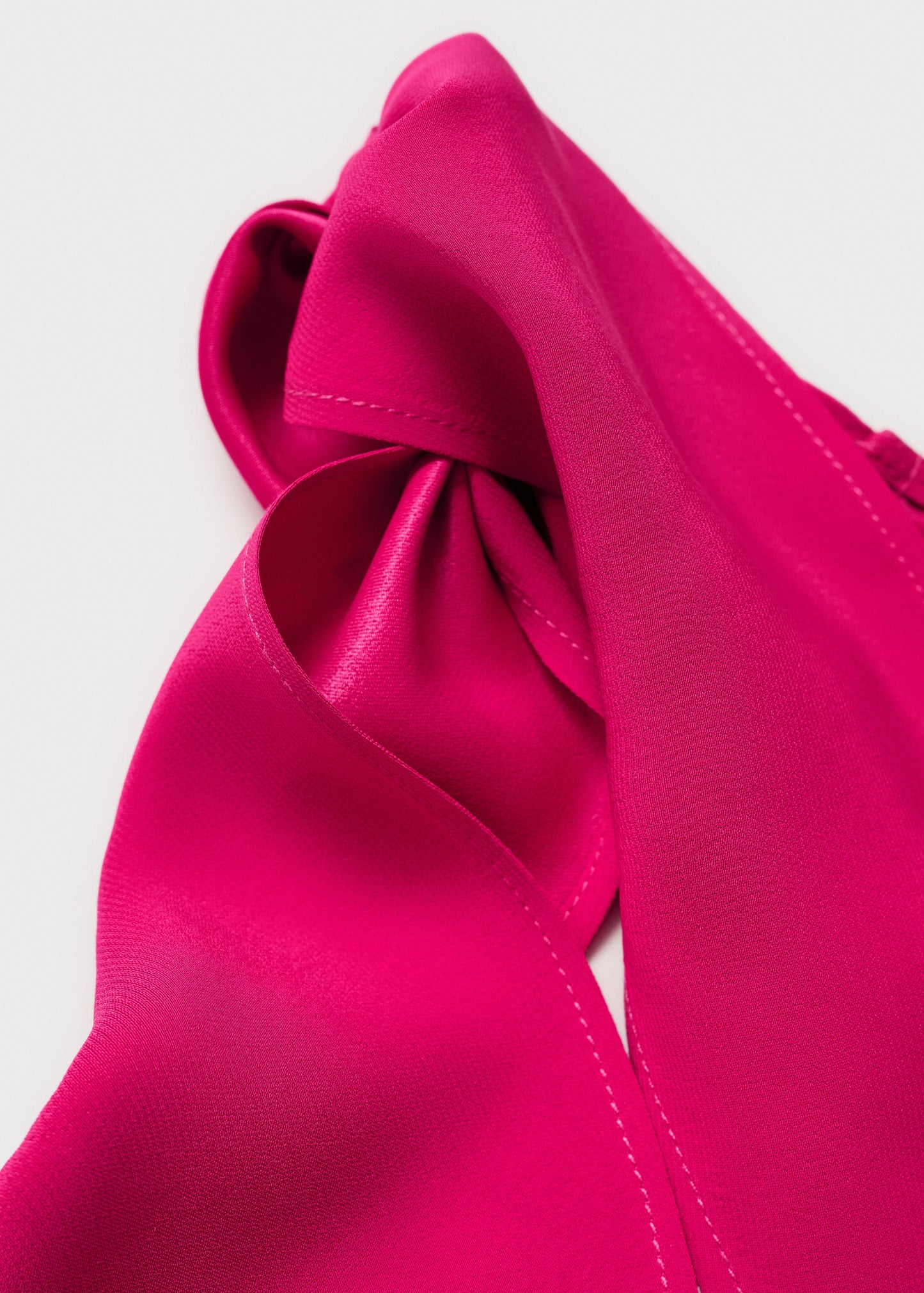 Asymmetrical Dress With Knot Strap