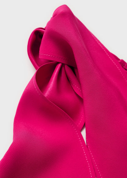 Asymmetrical Dress With Knot Strap