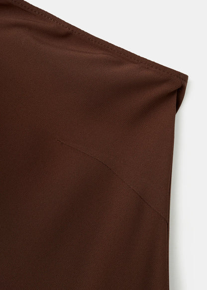 Asymmetrical Dress With Knot Strap