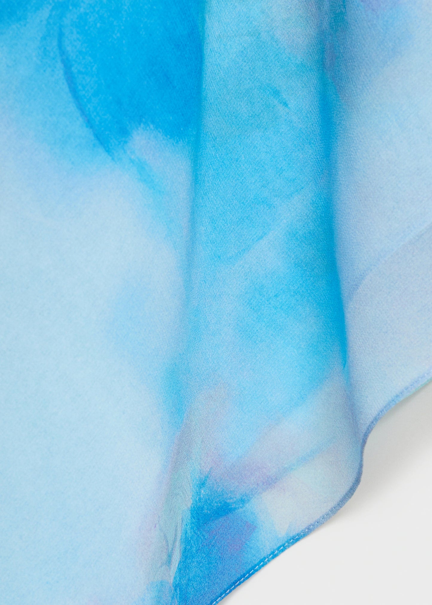 Asymmetrical Floral Scarf Dress