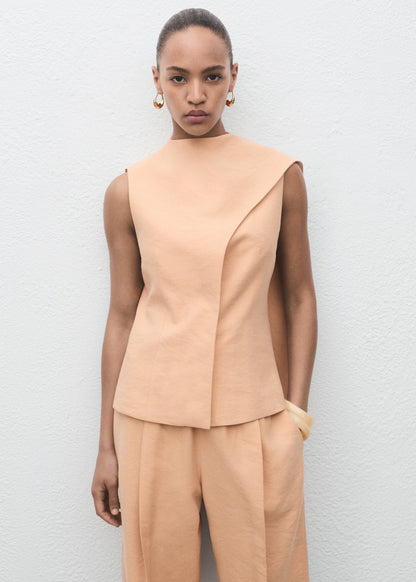 Asymmetrical Foulard Top