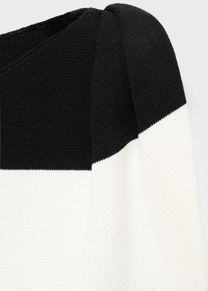 Asymmetrical Knitted Dress With Strap