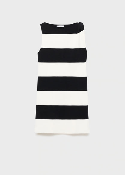 Asymmetrical Knitted Dress With Strap