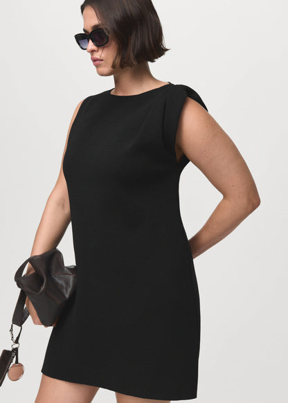 Asymmetrical Knitted Dress With Strap