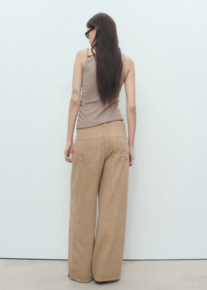 Asymmetrical Knitted Top With Straps