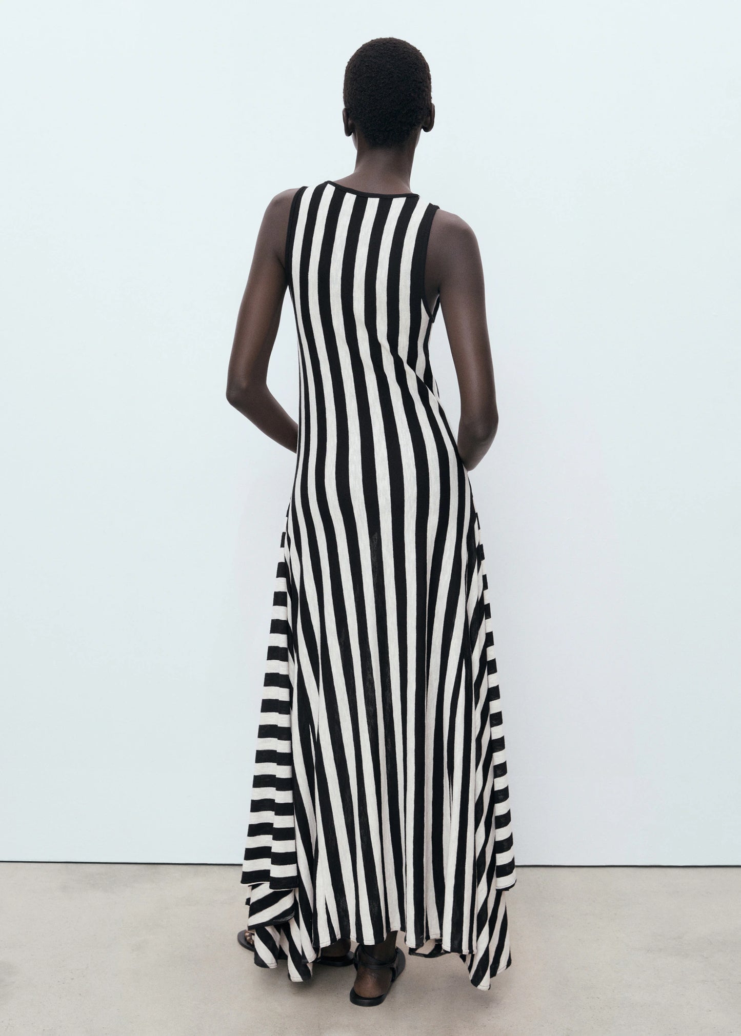 Asymmetrical Low Knit Dress