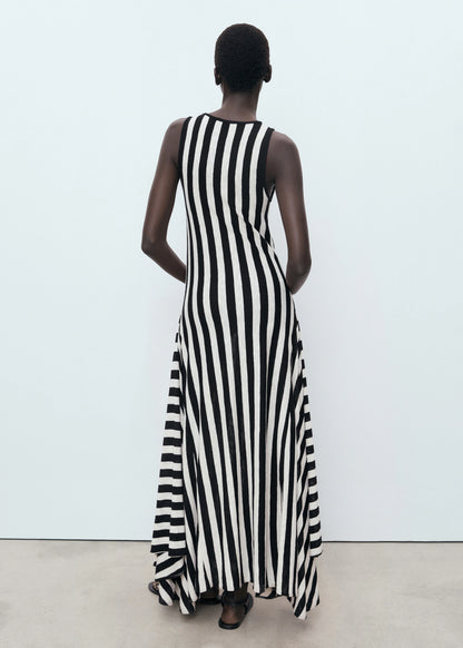 Asymmetrical Low Knit Dress