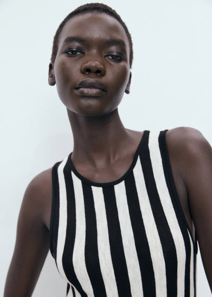 Asymmetrical Low Knit Dress