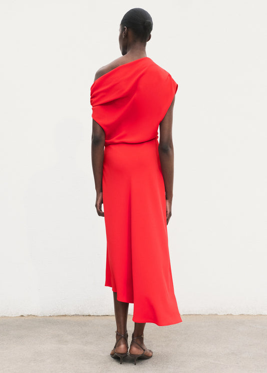 Asymmetrical Midi Dress