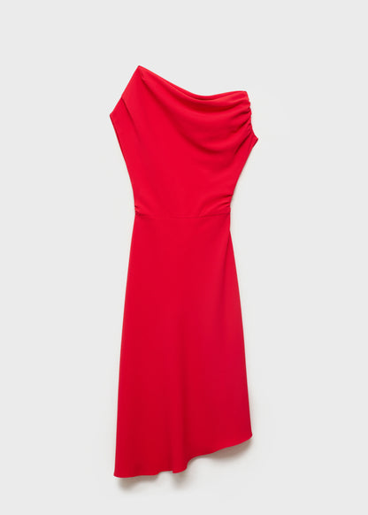 Asymmetrical Midi Dress