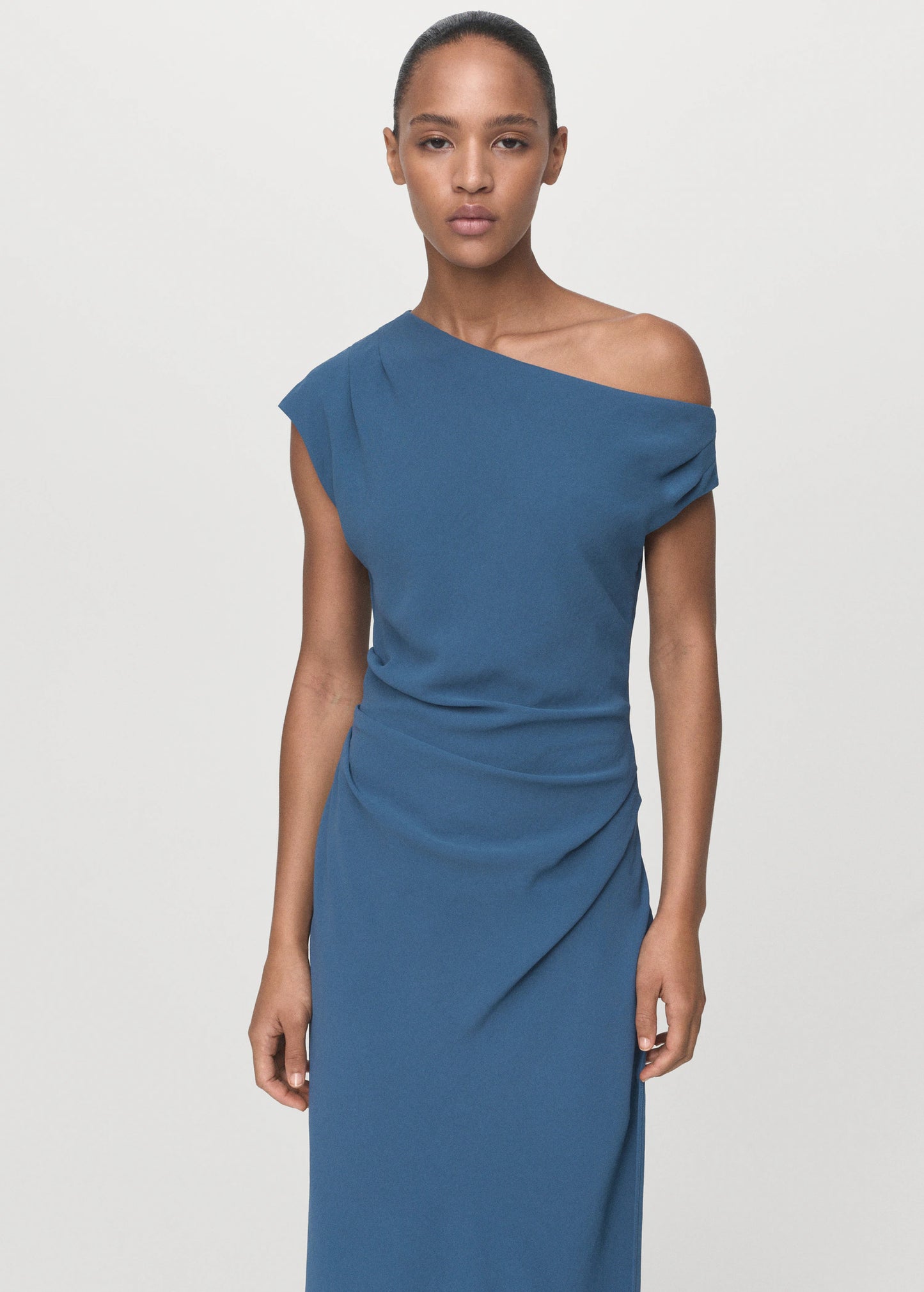 Asymmetrical Midi Dress