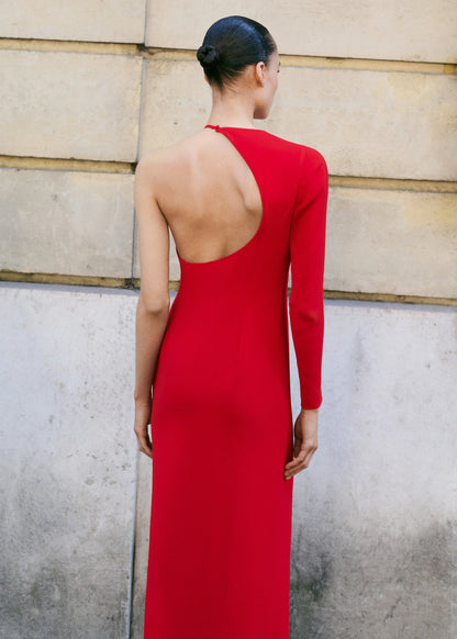 Asymmetrical Open Back Dress