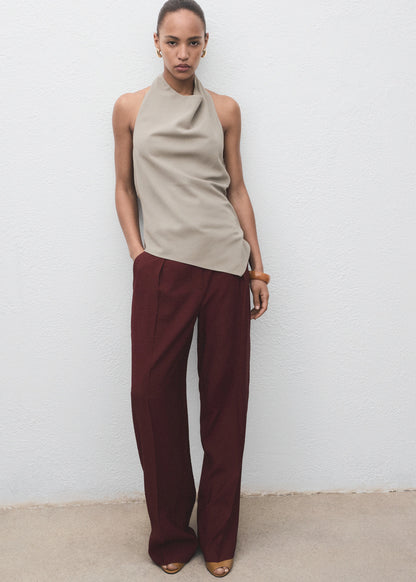 Asymmetrical Open Back Top