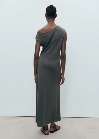 Asymmetrical Pleated Dress