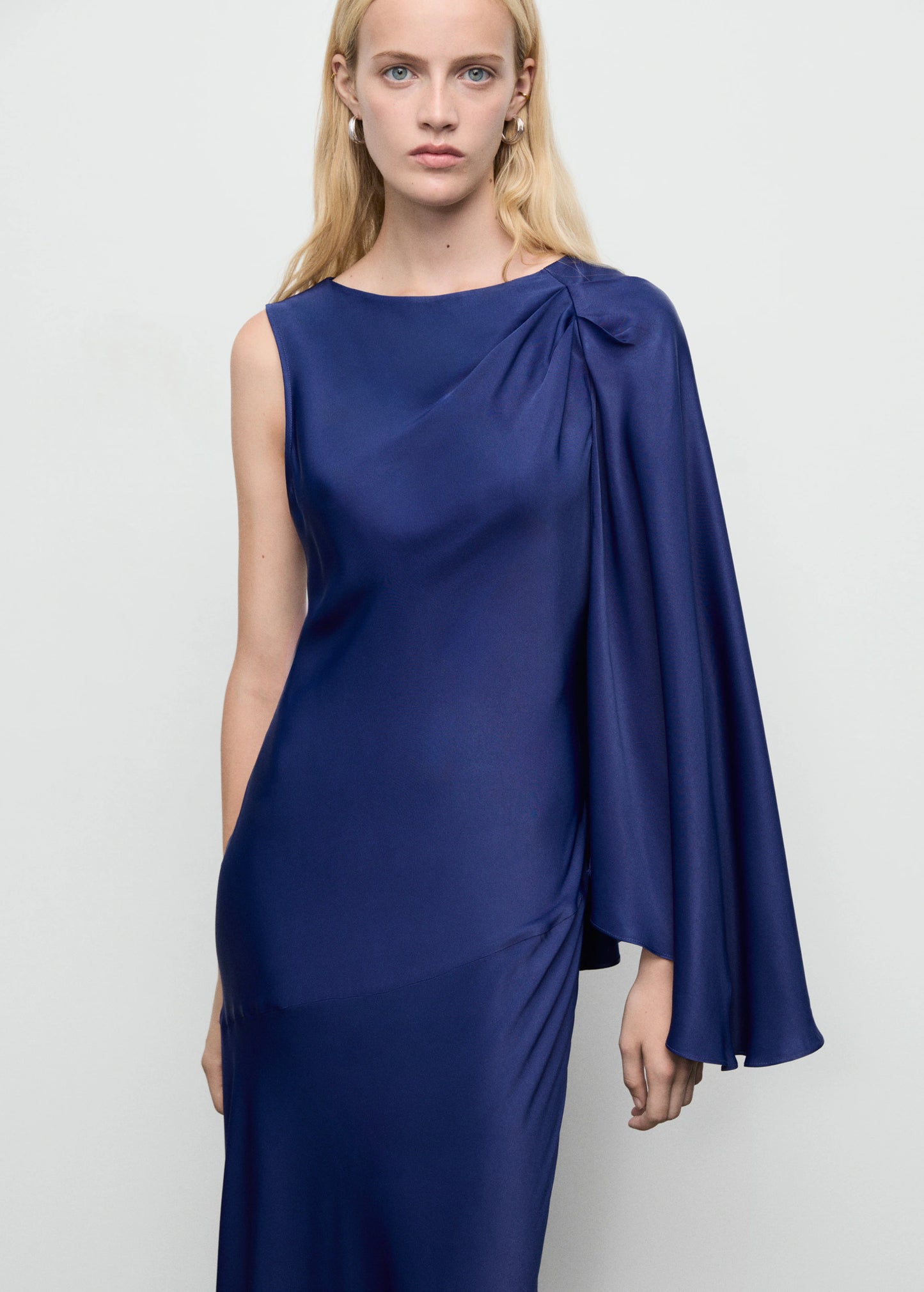 Asymmetrical Satin Dress