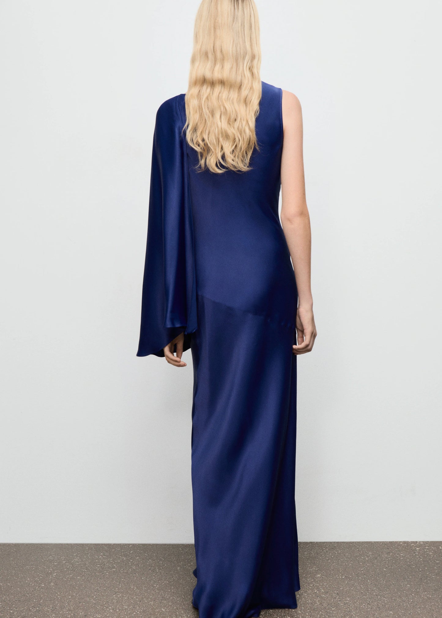 Asymmetrical Satin Dress