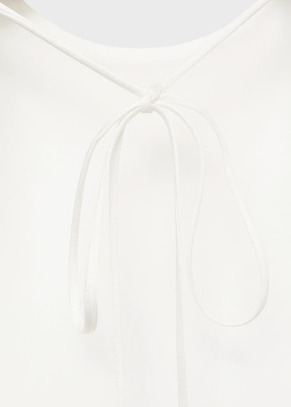 Asymmetrical Satin Top