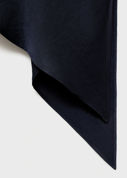 Asymmetrical Satin Top