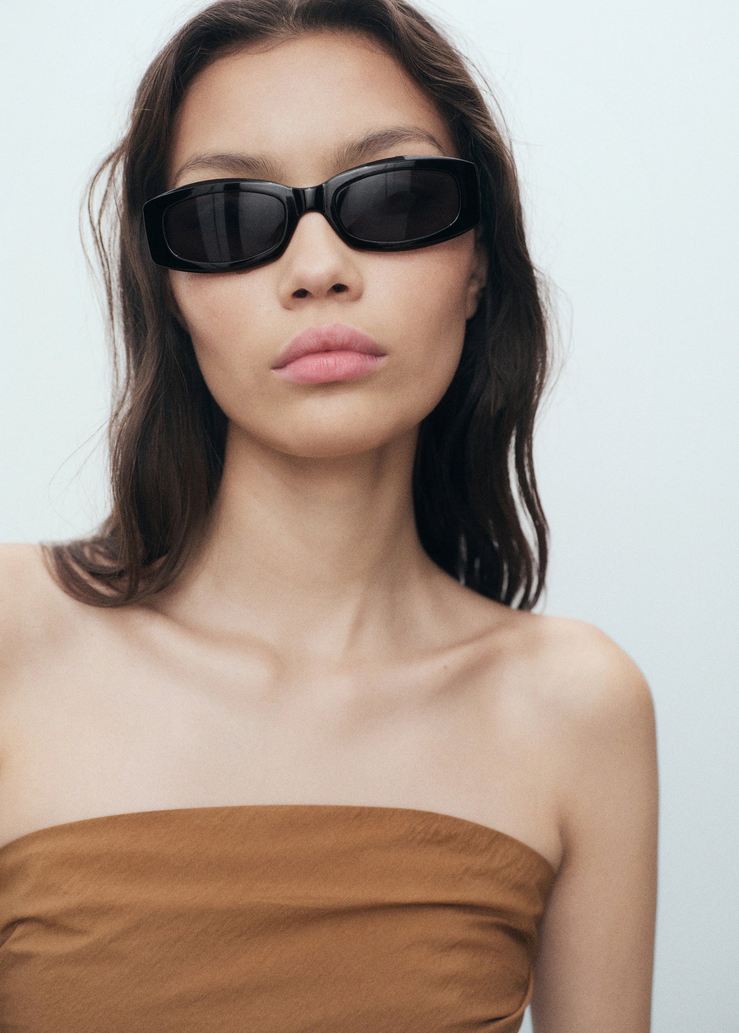 Asymmetrical Strapless Top