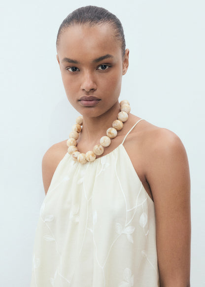 Balloon Halter Dress