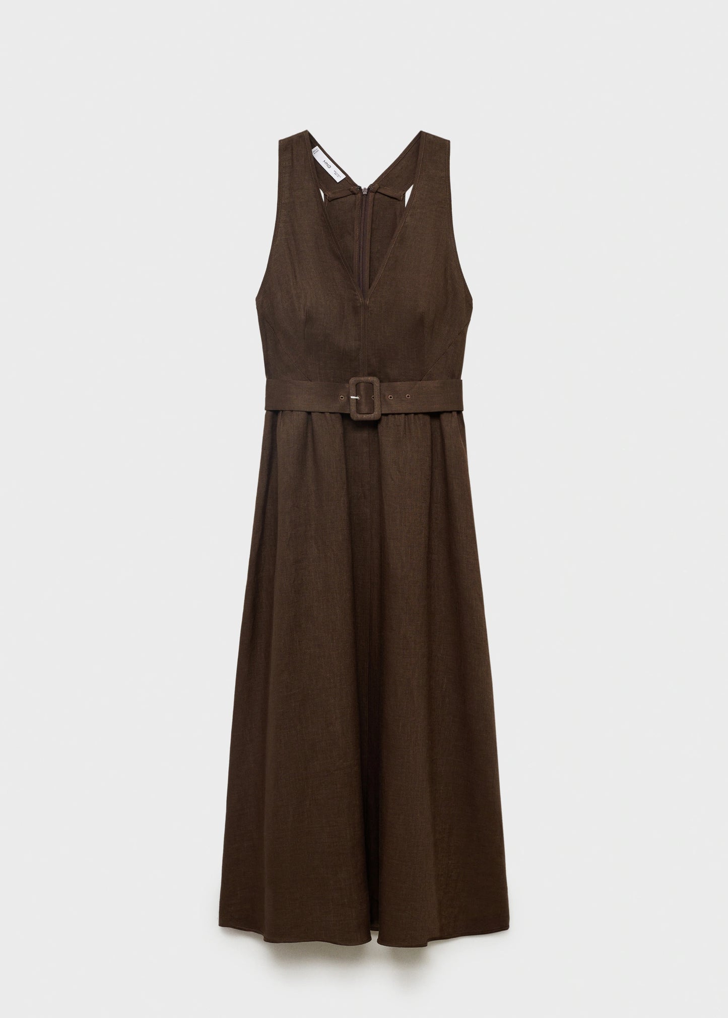 Belt Linen Dress