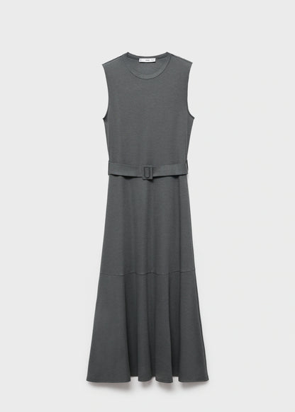 Belt Midi Dress