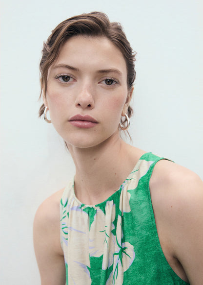 Belt Printed Jumpsuit