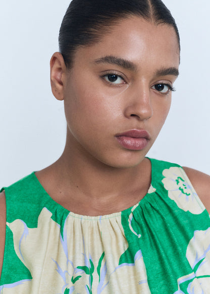 Belt Printed Jumpsuit