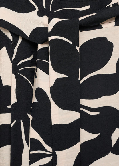 Belt Printed Jumpsuit