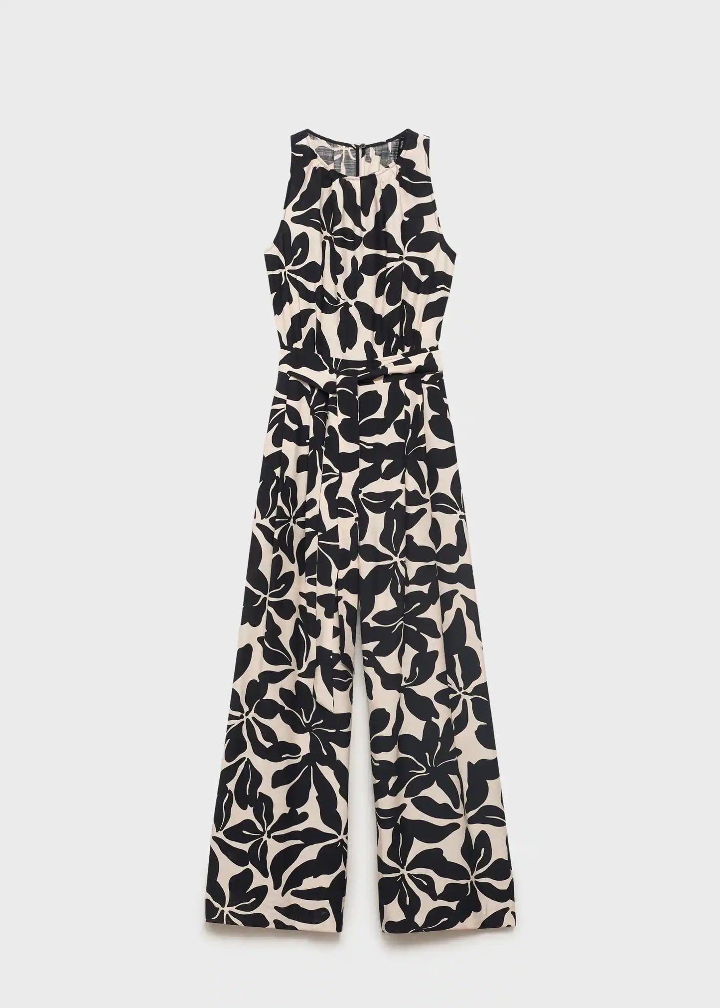 Belt Printed Jumpsuit