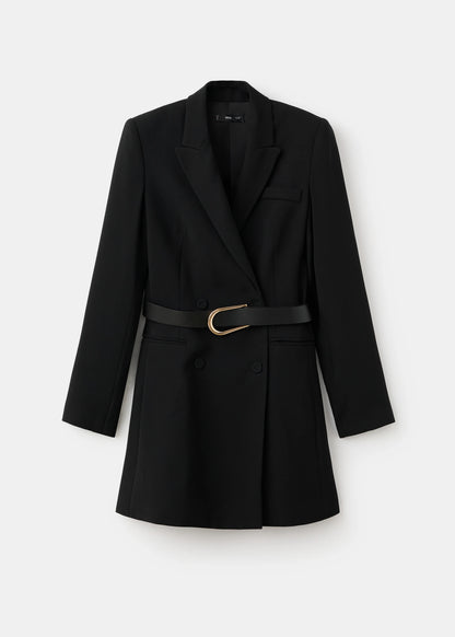 Blazer Style Dress With Belt