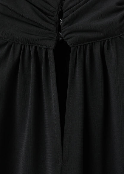 Blouse With Flared Sleeves And Ruffles