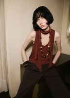 Blouse With Foulard Neckline