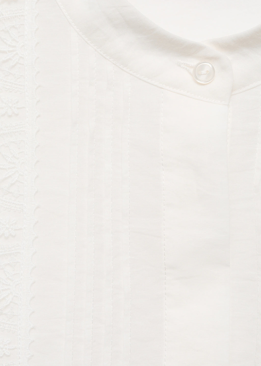 Blouse With Lace Trim Details