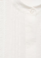 Blouse With Lace Trim Details