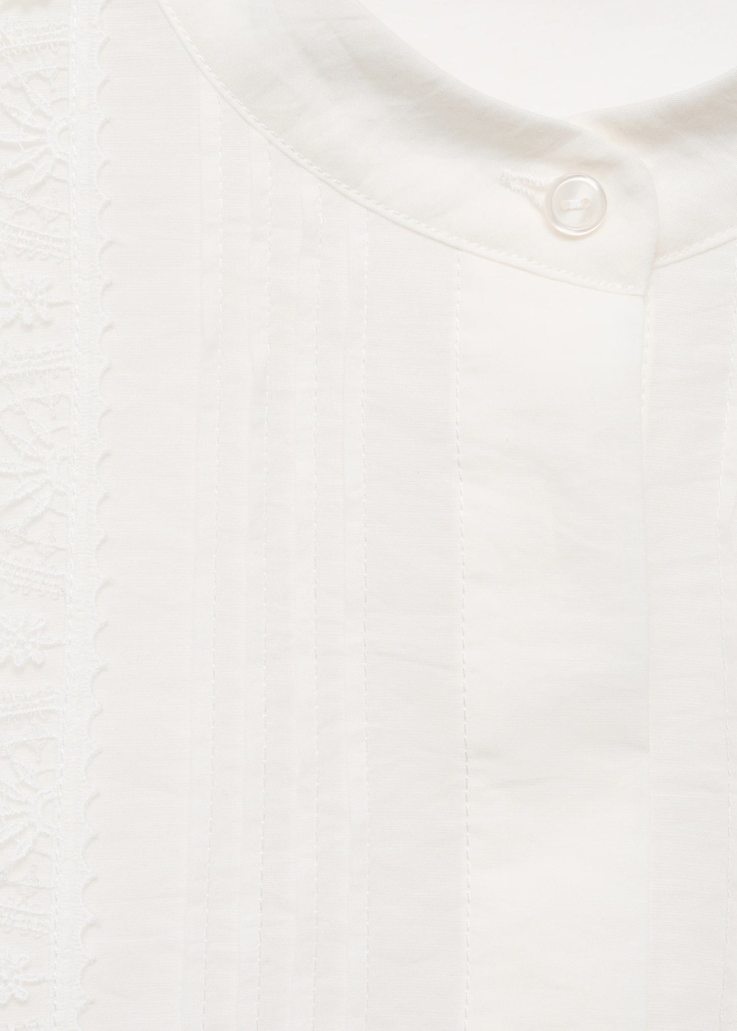 Blouse With Lace Trim Details