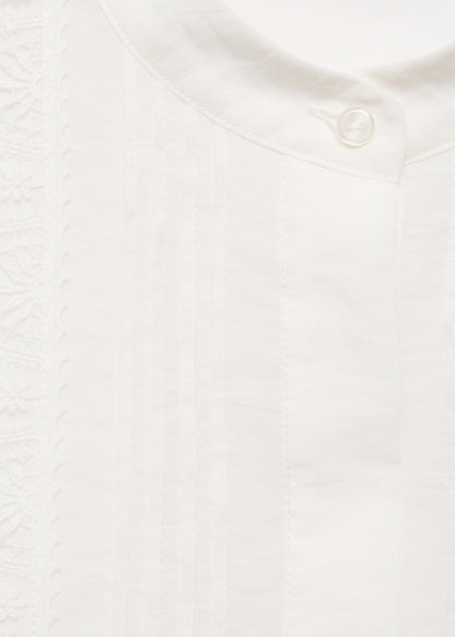 Blouse With Lace Trim Details