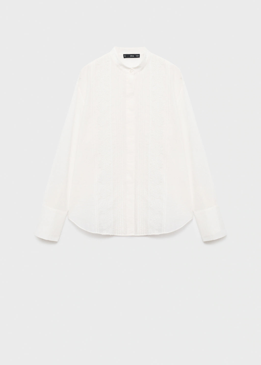 Blouse With Lace Trim Details