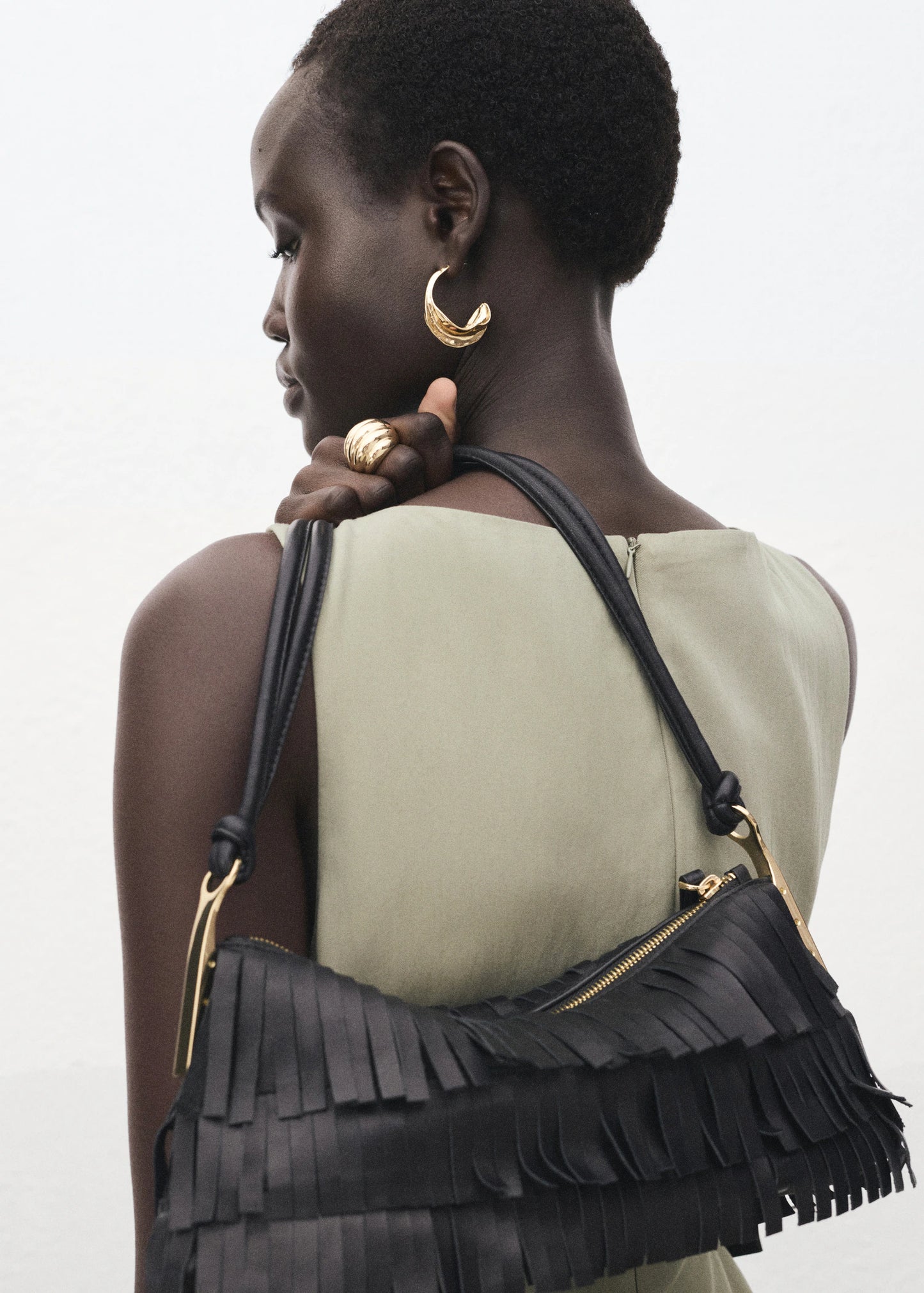 Boat Neck Dress With Pleats