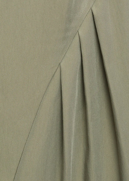 Boat Neck Dress With Pleats