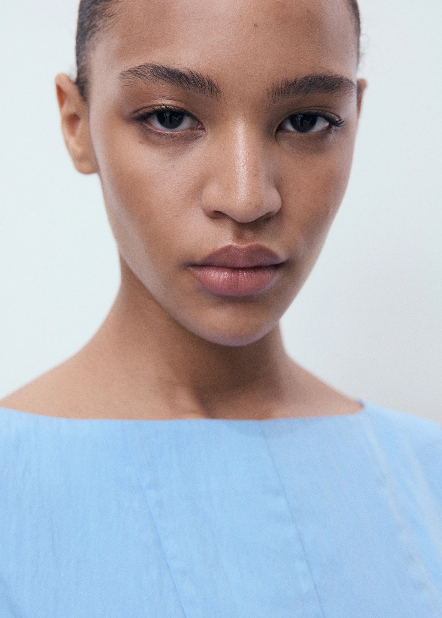 Boat Neck Dress With Pleats