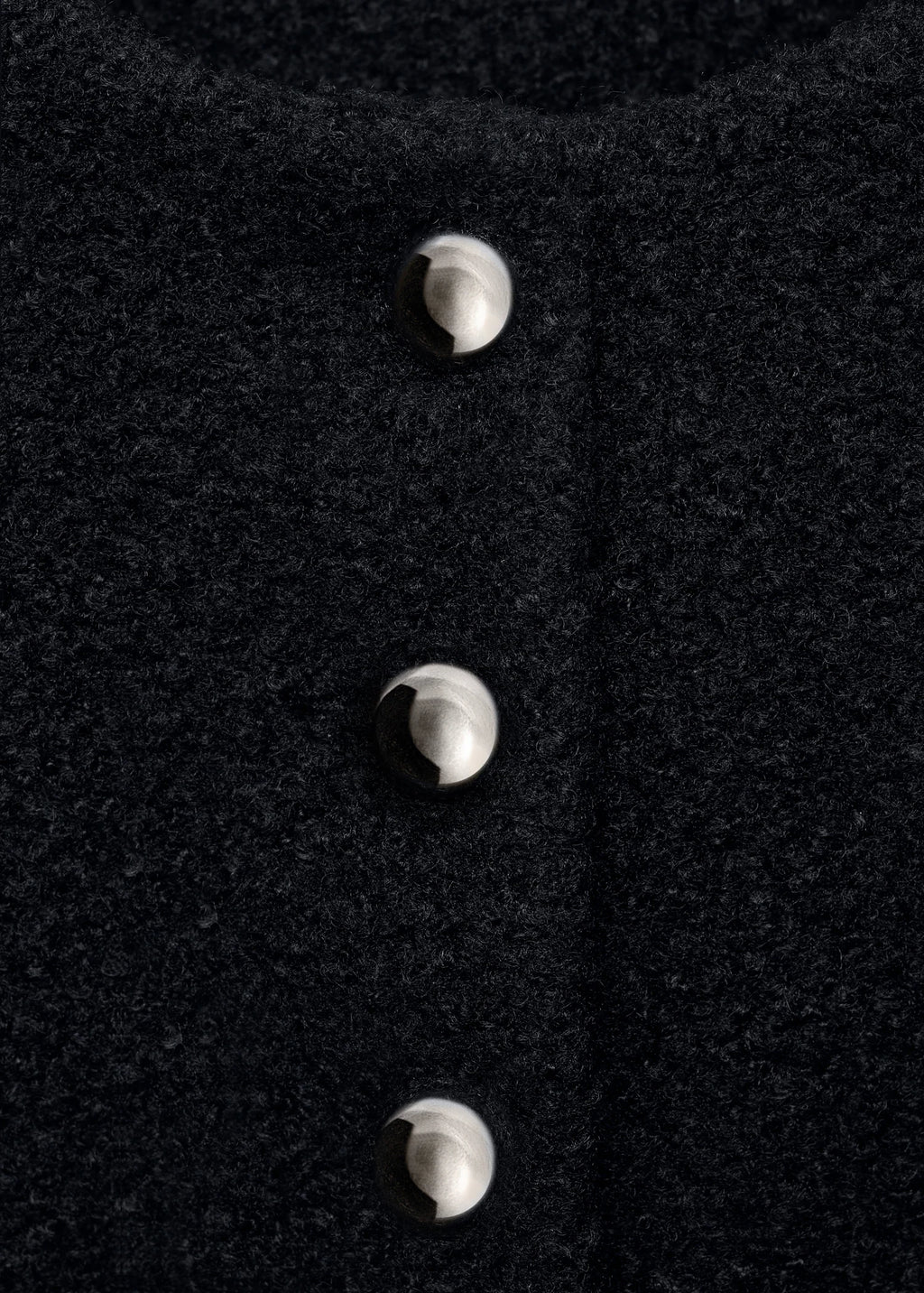 Boucle Jacket With Jewel Buttons