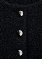 Boucle Jacket With Jewel Buttons