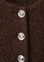 Boucle Jacket With Jewel Buttons