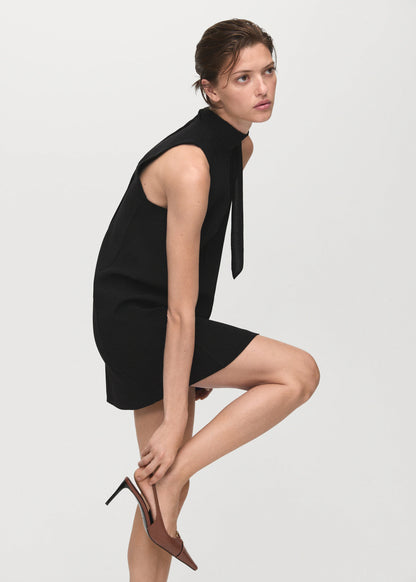 Bow Cut Out Detail Dress