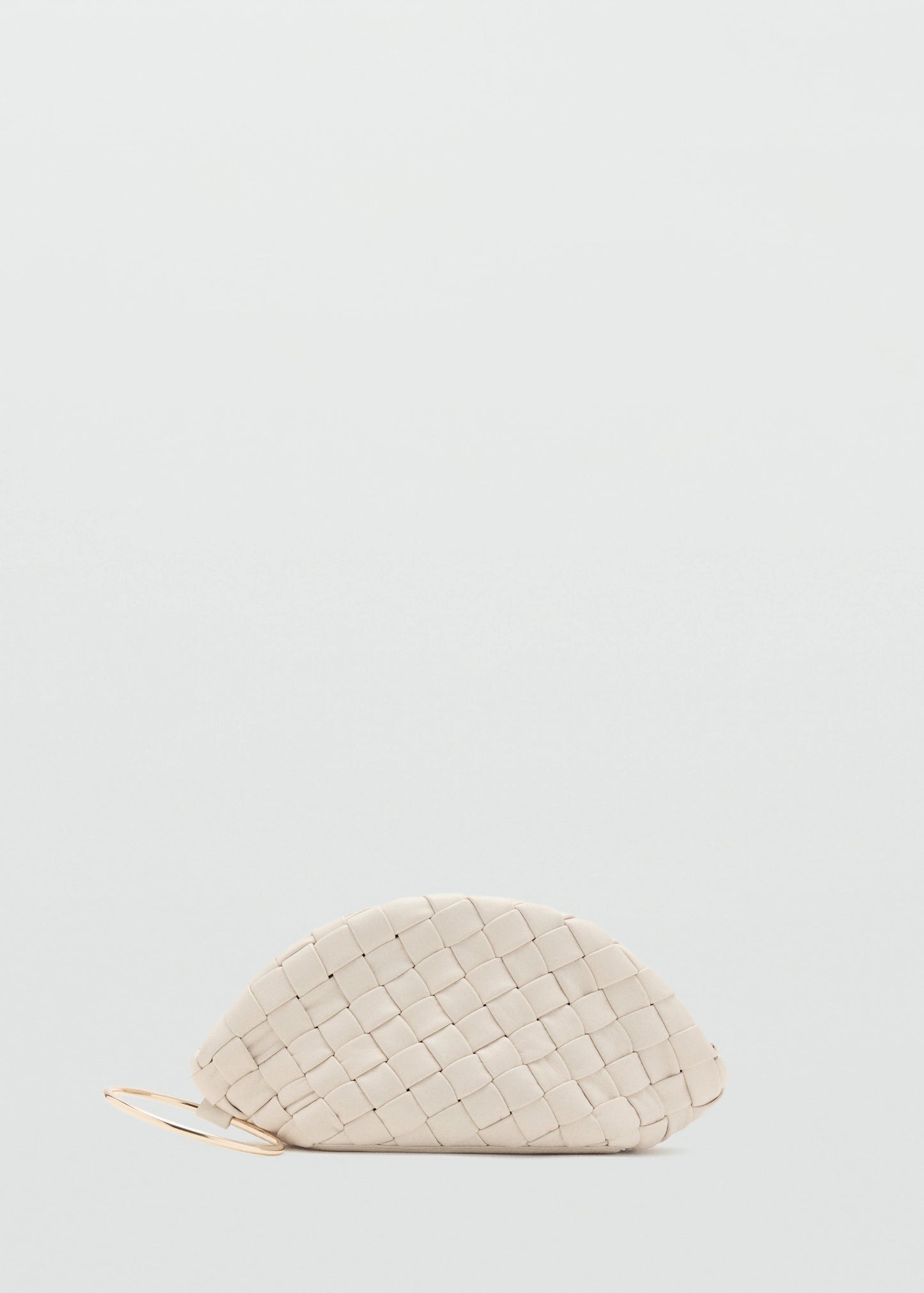 Braided Leather Clutch Bag