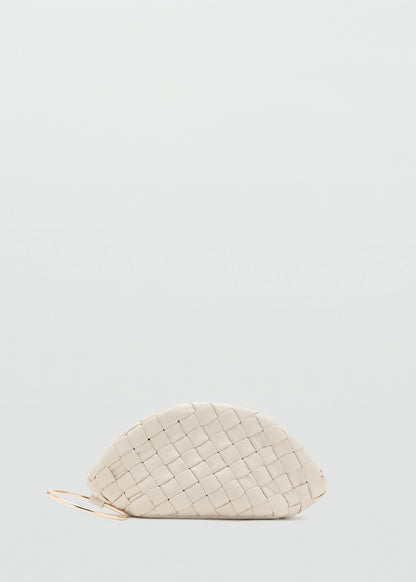 Braided Leather Clutch Bag