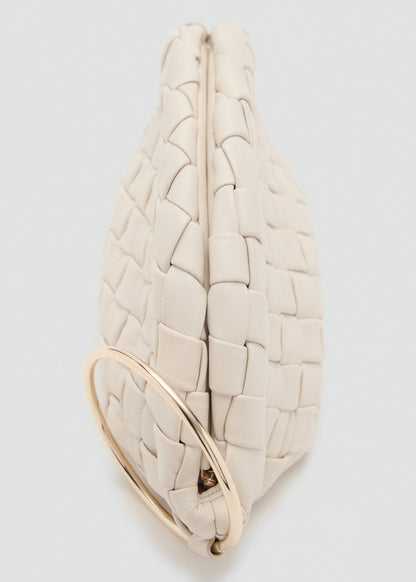 Braided Leather Clutch Bag