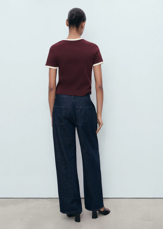 Buttoned Cotton T Shirt