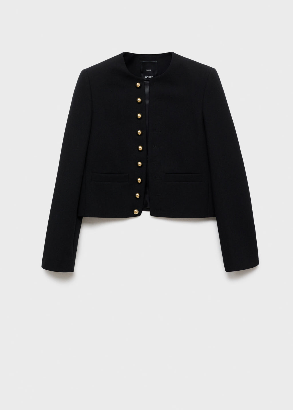 Buttoned Cropped Jacket